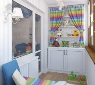 Дизайн проект детской комнаты на лоджии